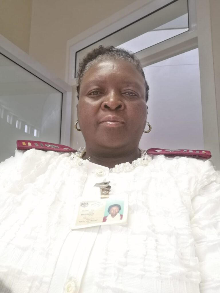 Sister Tieho Motsoeneng infection prevention and control coordinator at Elizabeth Ross District Hospital