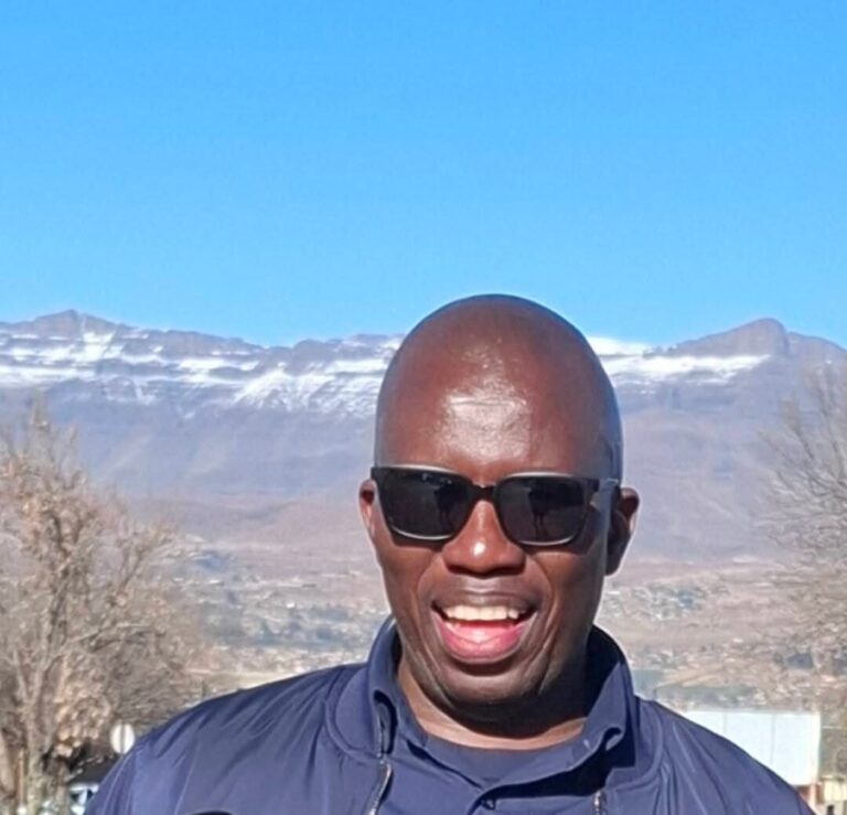 Sthembiso Mthombeni from the Thabo Mofutsanyana District Disaster Management team