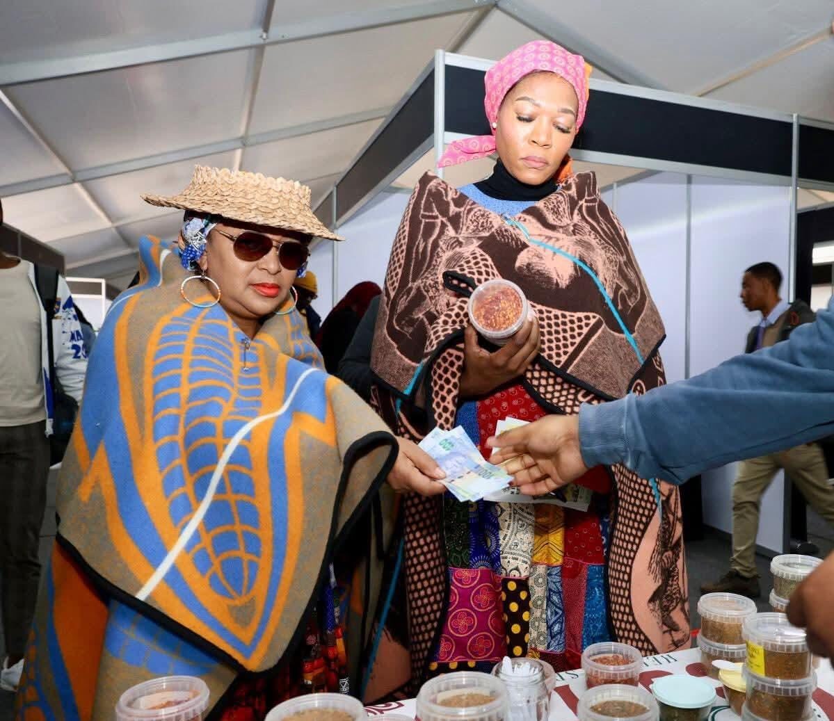 Free State Premier Maqueen Lesthoa-Mathae alongside Deputy Minister to the presidency for International Relations and Cooperation Thandi Moraka during G20 Roadshow