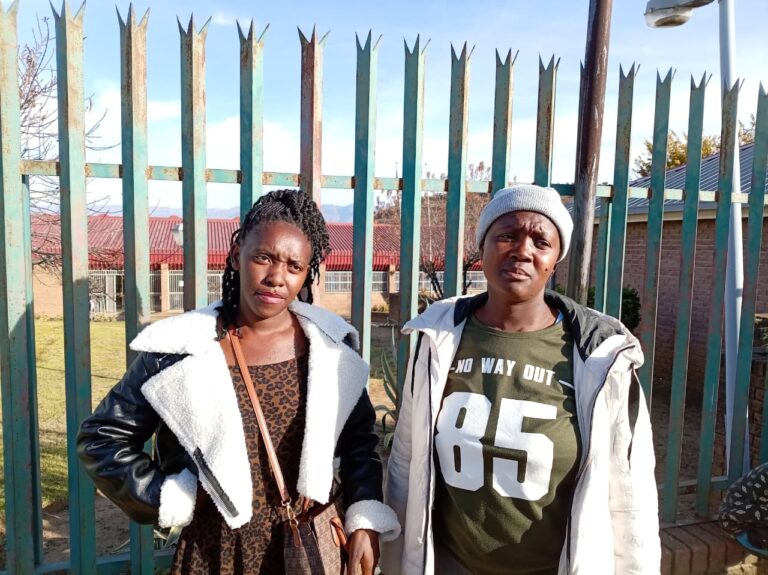 Family members Alinah Mofokeng and Mokgo Mafeka seek justice for slain brother