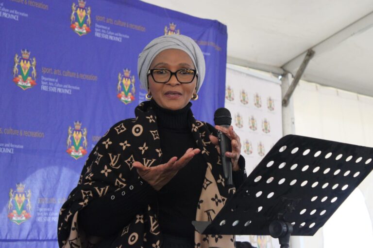 MEC NtombiZanele Sifuba says there is nothing wrong with mother tongue.Photo by Teboho Moloi