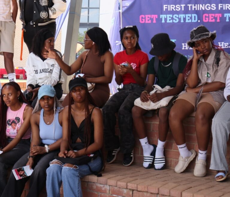 UFS Qwaqwa campus students during a health and wellness session