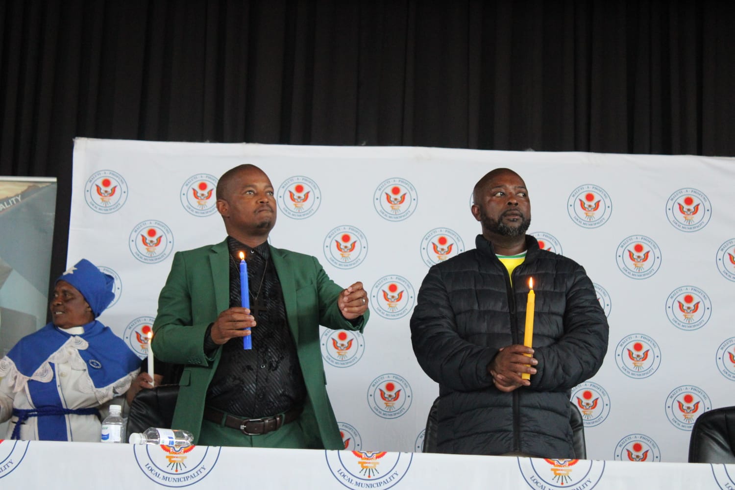 MAP mayor Tumelo Thebe and Rev Matebesi Lakaje Photo Teboho Moloi